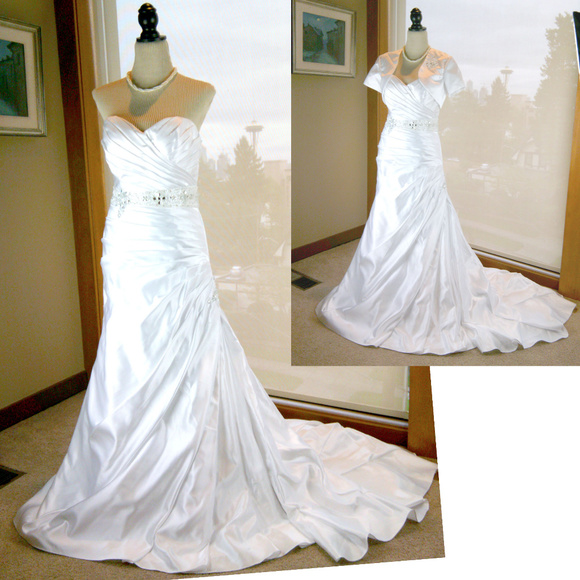 Mary's Bridal Dresses & Skirts - Mary's timeless rouched mermaid wedding dress